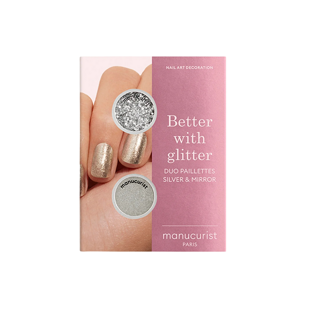 DUO SILVER & MIRROR NAIL GLITTERS