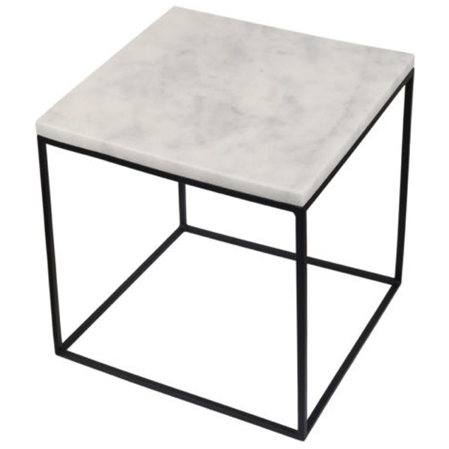 Grote Tafel Wit - Stoned Marble